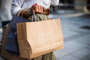 sac de shopping en kraft