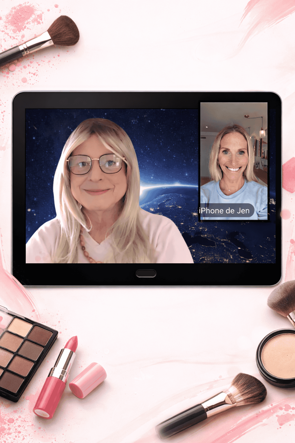 Séance de maquillage et féminisation en visioconférence avec Transbeauté